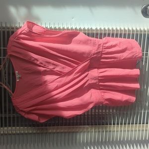 Pink v-neck top